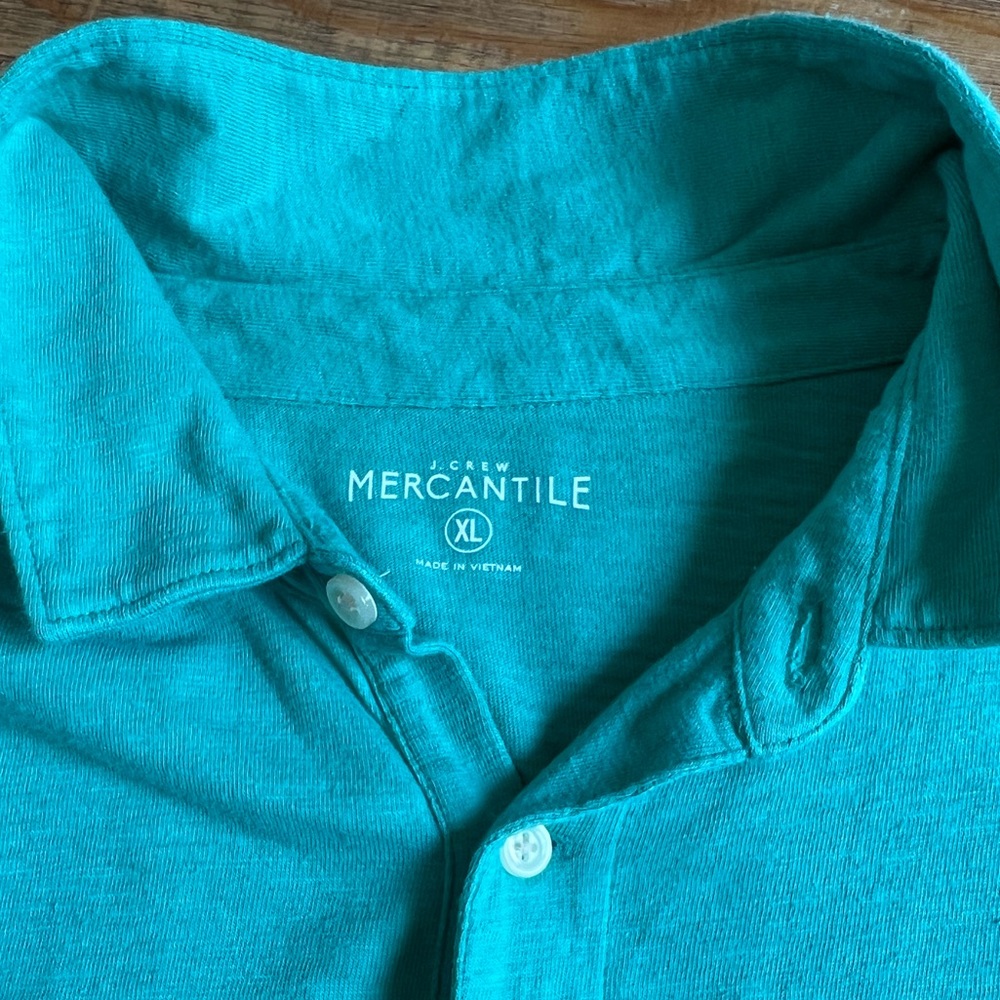 J Crew Green polo